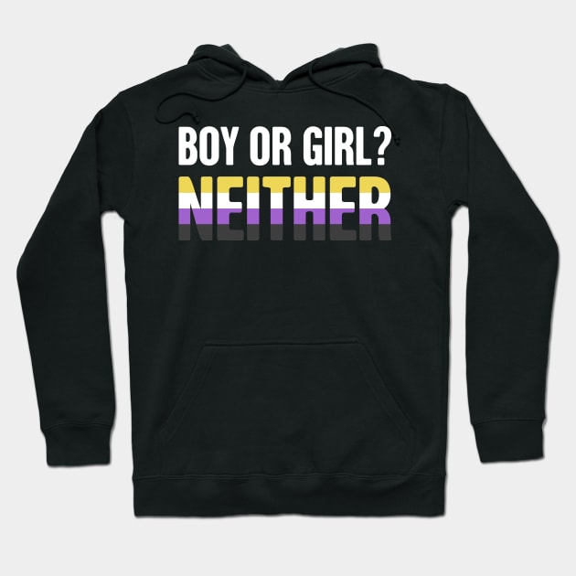 Funny Non-Binary Pride | Gender Identity Genderqueer Hoodie by MeatMan